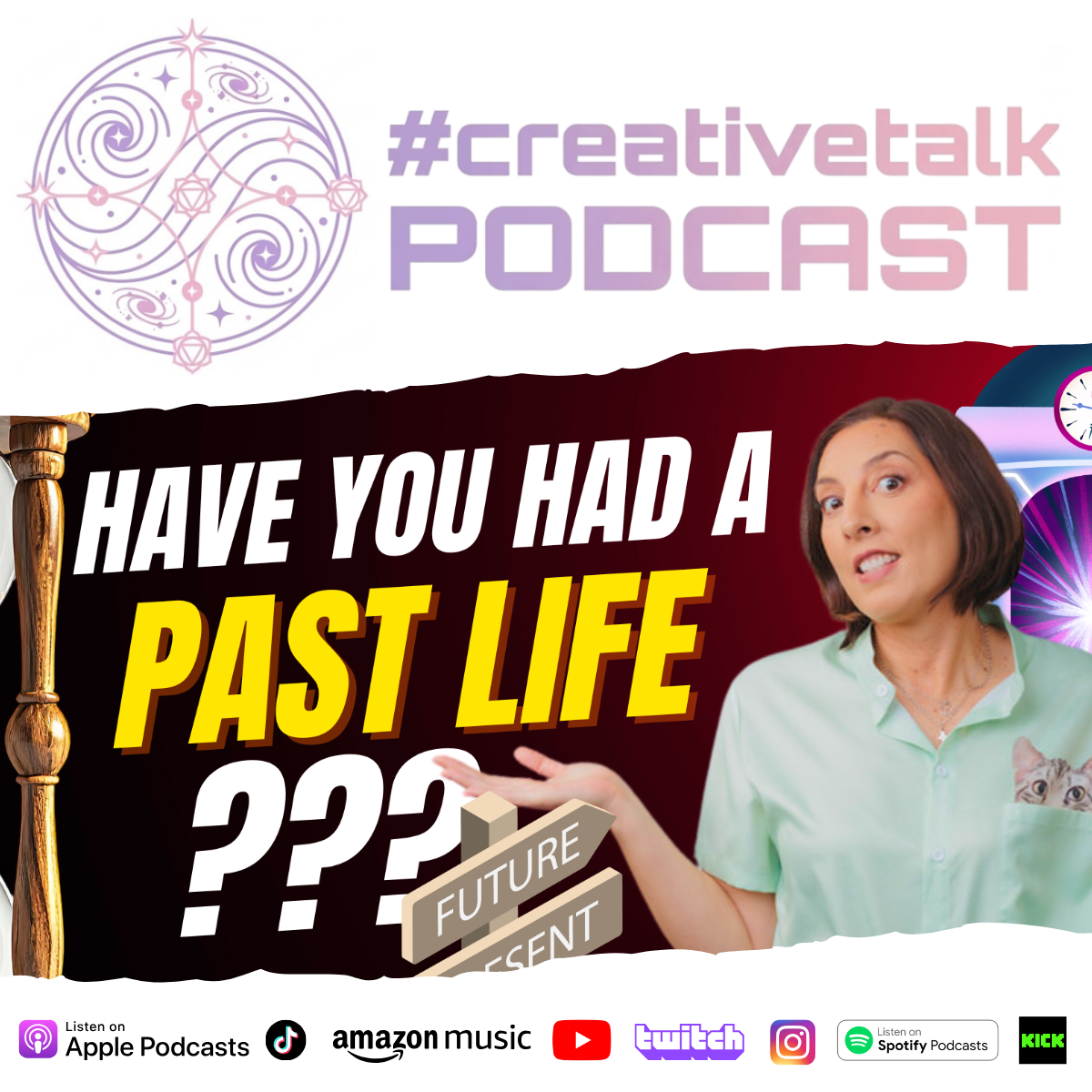 Aquarian healer Joelle Corbett on the #creativetalk podcast with Amber and Kebrasca King